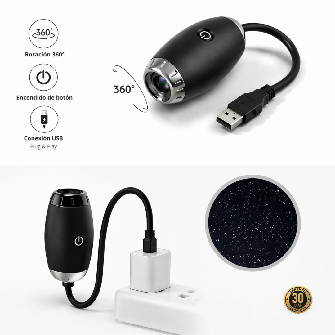 Mini proyector estrellas USB